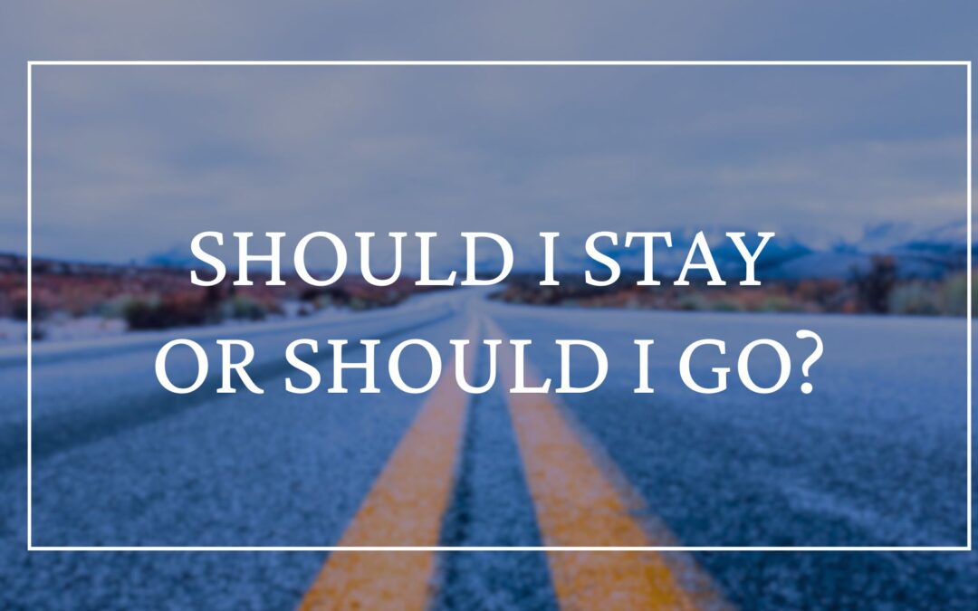 Karriereentscheidungen: Should I stay or should I go?
